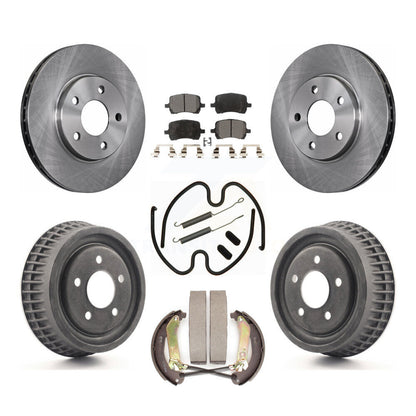 Kit de plaquettes et de tambour semi-métalliques, Rotor de frein avant et arrière (7 pièces) pour Chevrolet Malib