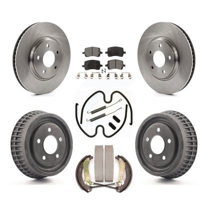 Kit de plaquettes et de tambour semi-métalliques, Rotor de frein avant et arrière (7 pièces) pour Chevrolet Malib
