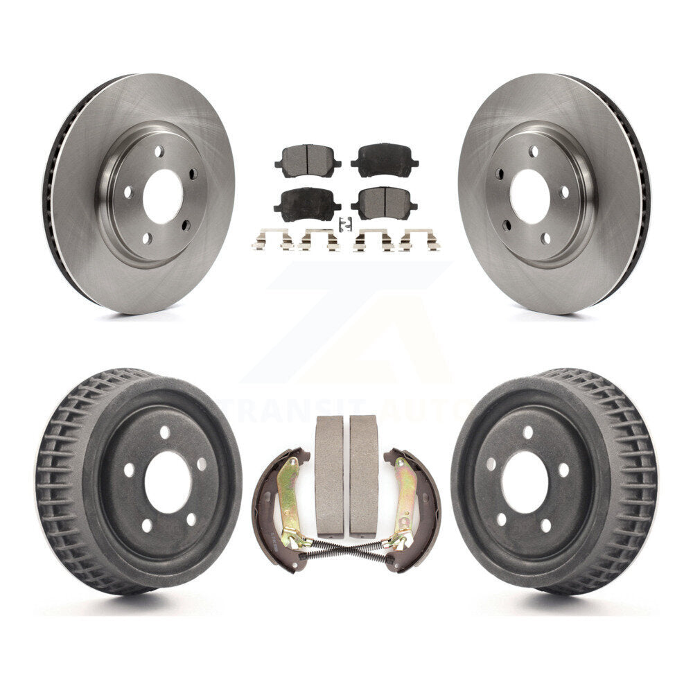 Rotors de frein à disque avant et arrière, Kit de tampons et de tambour semi-métalliques pour Chevrolet Malib