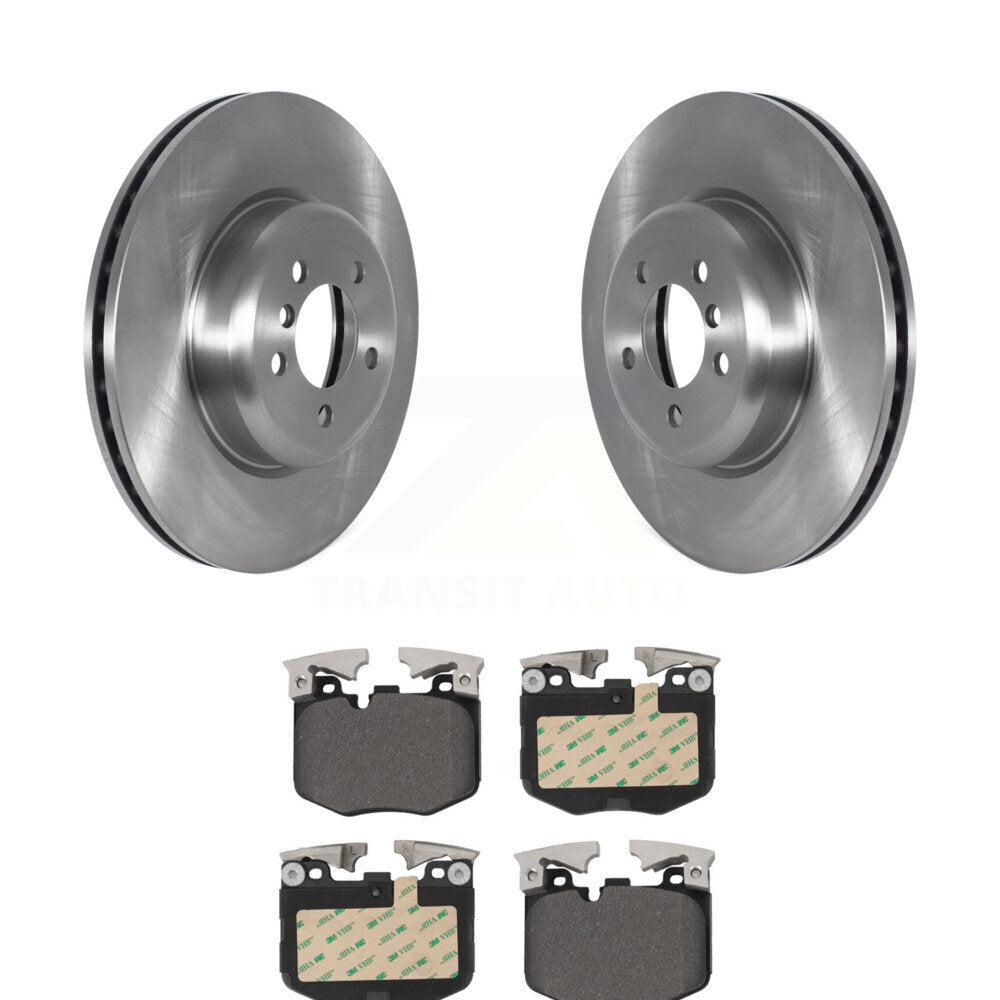 Kit de plaquettes de frein semi-métalliques pour disques de frein avant, pour BMW 330i, avec étrier peint en bleu
