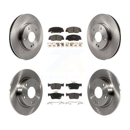 Kit de rotors de frein à disque avant et arrière et plaquettes semi-métalliques pour Honda Civic