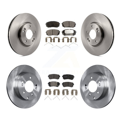 Kit de rotors de frein à disque avant et arrière et plaquettes semi-métalliques pour Hyundai Sonata