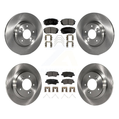 Kit de rotor de frein avant et arrière et plaquettes semi-métalliques pour Hyundai Elantra GT Kia Forte