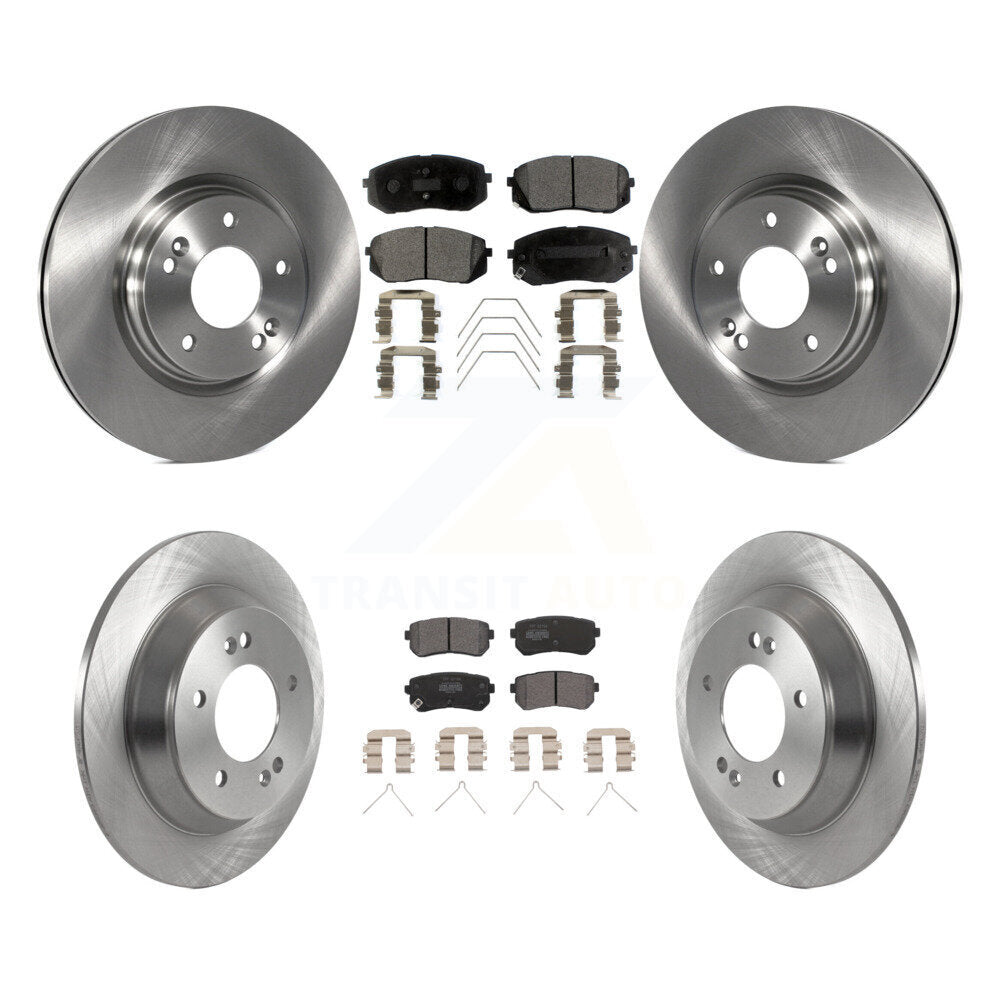 Kit de rotors de frein à disque avant et arrière et plaquettes semi-métalliques pour Hyundai Kona
