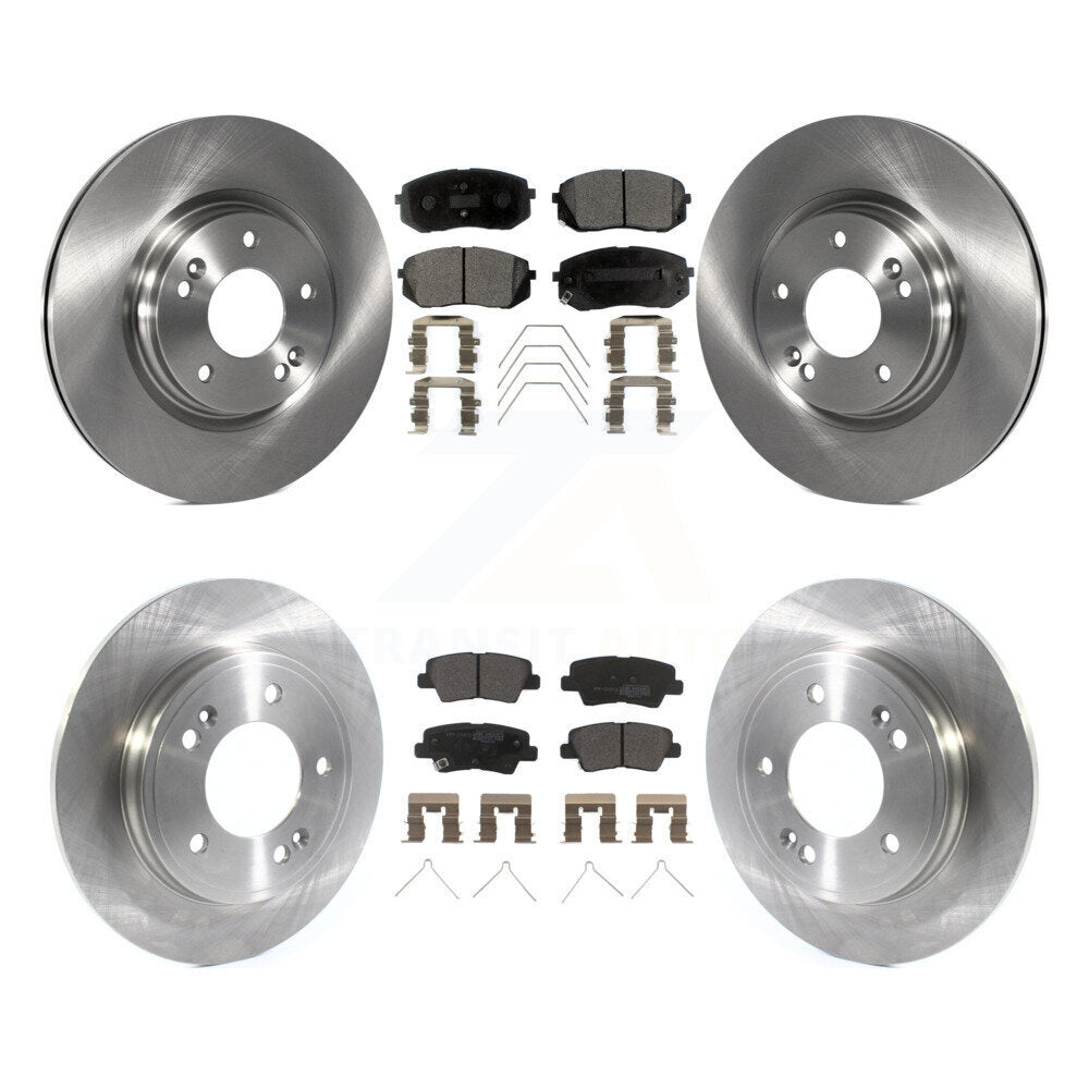 Kit de plaquettes semi-métalliques de Rotor de frein à disque avant et arrière, pour Kia Forte Hyundai Veloste