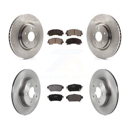 Kit de disques de frein à disque avant et arrière et plaquettes semi-métalliques pour Nissan Rogue