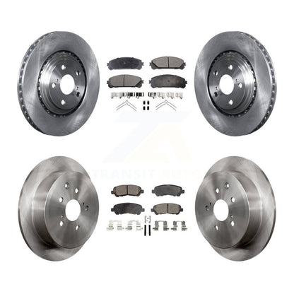 Kit de rotors de frein à disque avant et arrière et plaquettes semi-métalliques pour Toyota Highlander