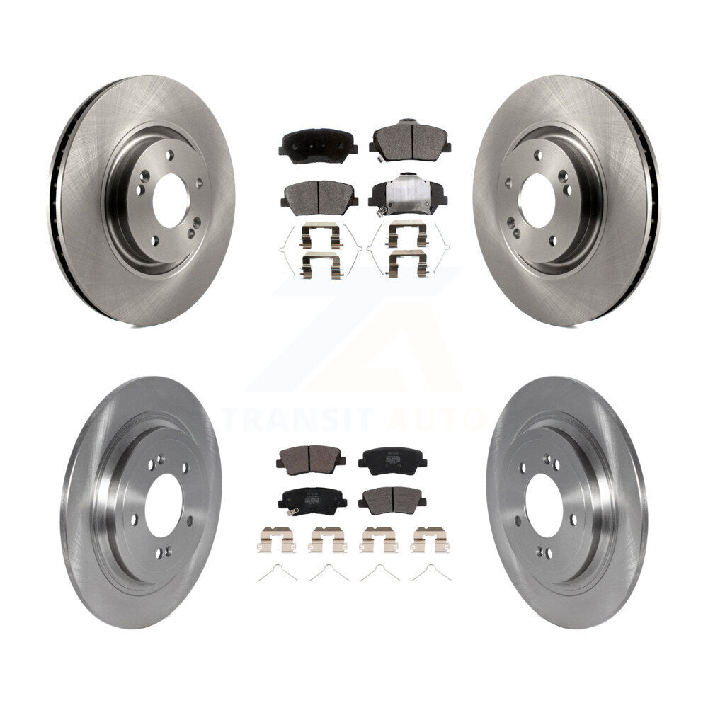 Kit de rotor de frein à disque avant et arrière et plaquettes semi-métalliques pour Hyundai Nex 2019 – 2020