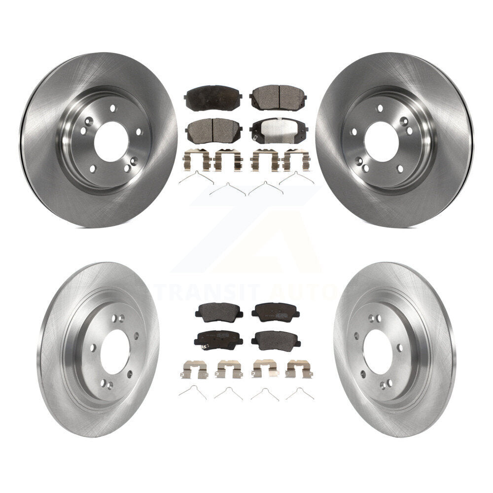 Kit de disques de frein à disque avant et arrière et plaquettes semi-métalliques pour Kia Niro EV 2019