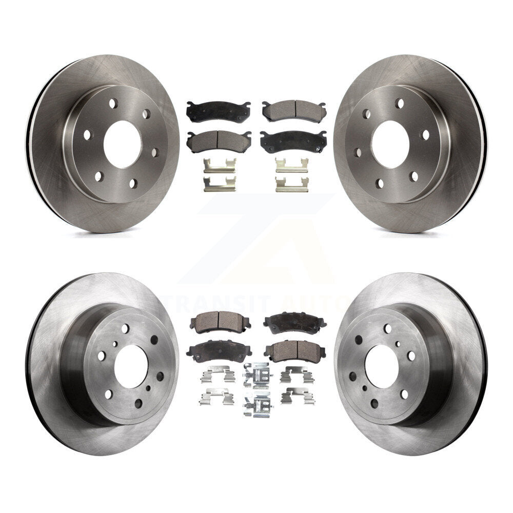 Rotors de frein à disque avant et arrière et Kit de plaquettes semi-métalliques pour GMC Sierra 1500 Classi