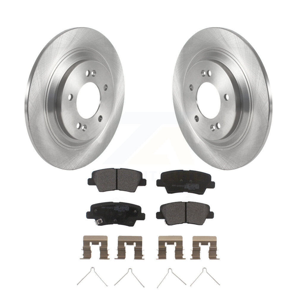 Kit de rotor de frein arrière et de plaquettes semi-métalliques pour Hyundai Kona électrique Kia Soul E