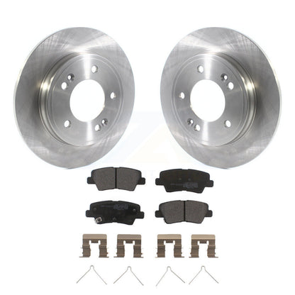 Kit de rotor de frein arrière et de plaquettes semi-métalliques pour Kia Forte Hyundai Veloster Forte
