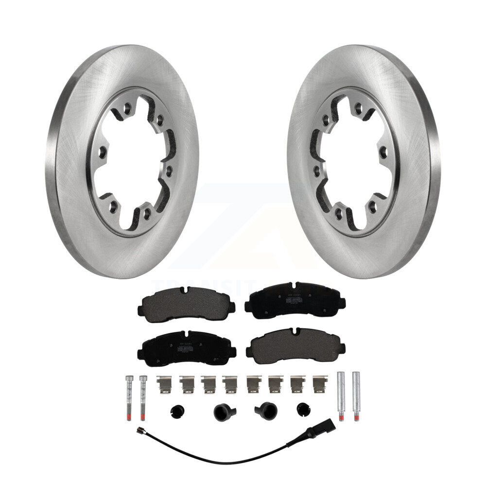 Kit de disques de frein à disque arrière et plaquettes semi-métalliques pour Ford Transit-350 HD AWD