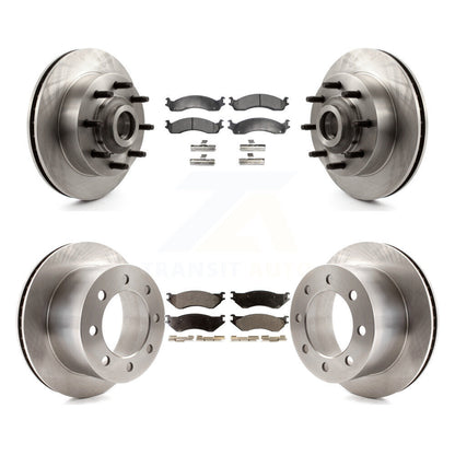 Kit de rotor de frein à disque avant et arrière et plaquettes semi-métalliques pour Dodge Ram 250 2001-2002