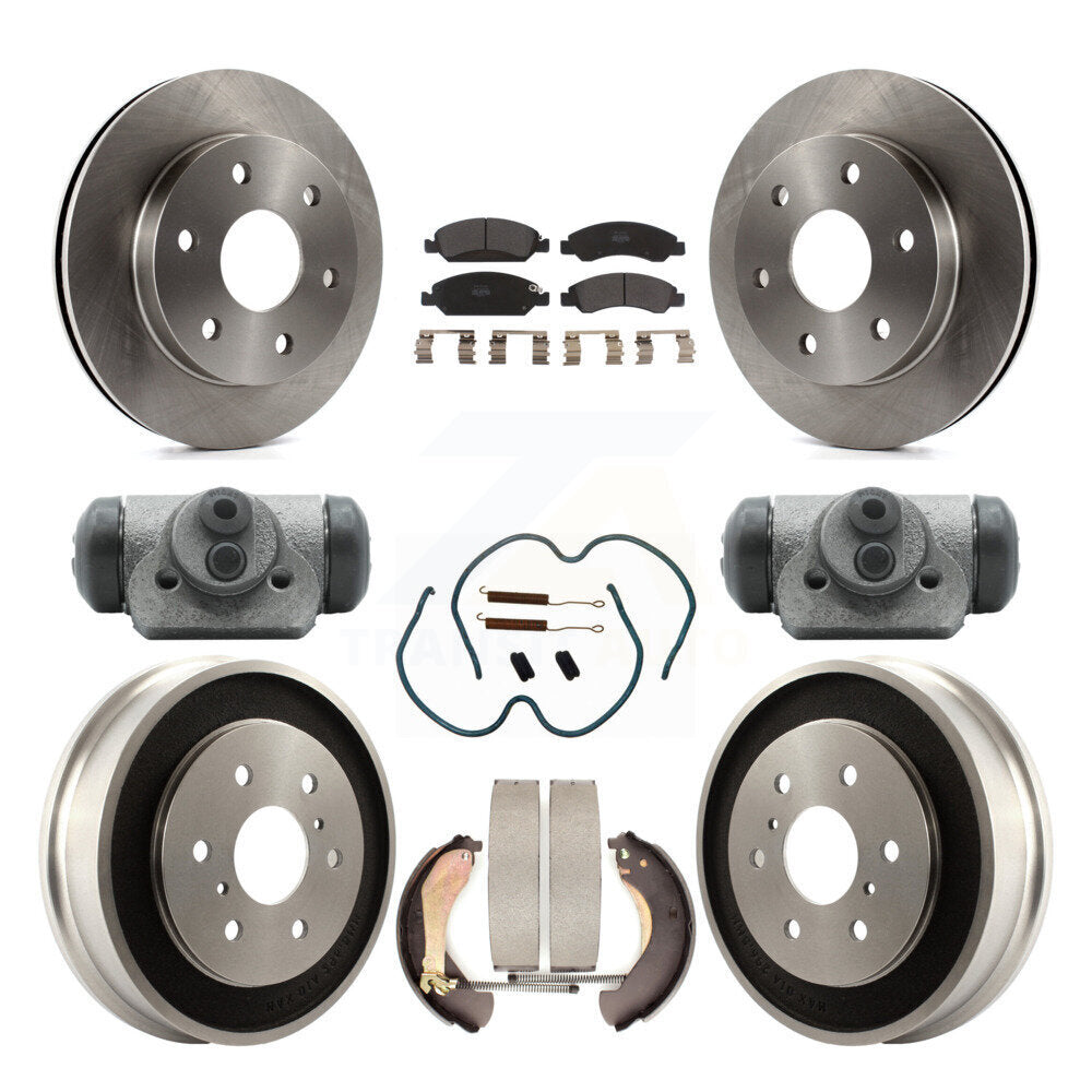 Kit de tambour à plaquettes semi-métalliques, Rotor de frein à disque avant et arrière (9 pièces) pour GMC Sierra 150