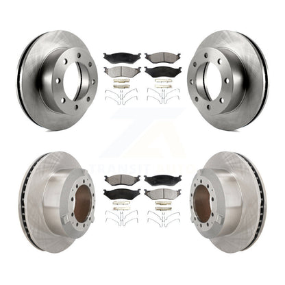 Kit de rotors de frein à disque avant et arrière et plaquettes semi-métalliques pour Ford F-450 Super Dut