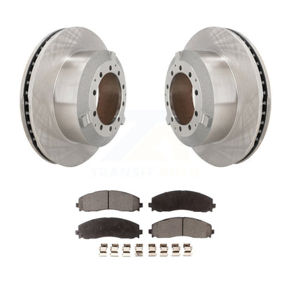 Kit de rotor de frein arrière et de plaquettes semi-métalliques pour châssis de cabine Ford F-350 Super Duty