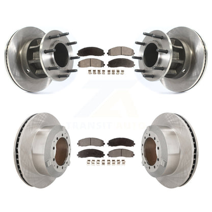 Kit de rotors de frein à disque avant et arrière et plaquettes semi-métalliques pour Ford F-350 Super Dut