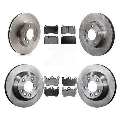 Kit de rotors de frein à disque avant et arrière et plaquettes semi-métalliques (6 pièces) pour Volkswagen Touare