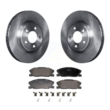 Kit de rotor de frein avant et de plaquettes semi-métalliques pour Dodge Charger RWD 2014 avec 3.6