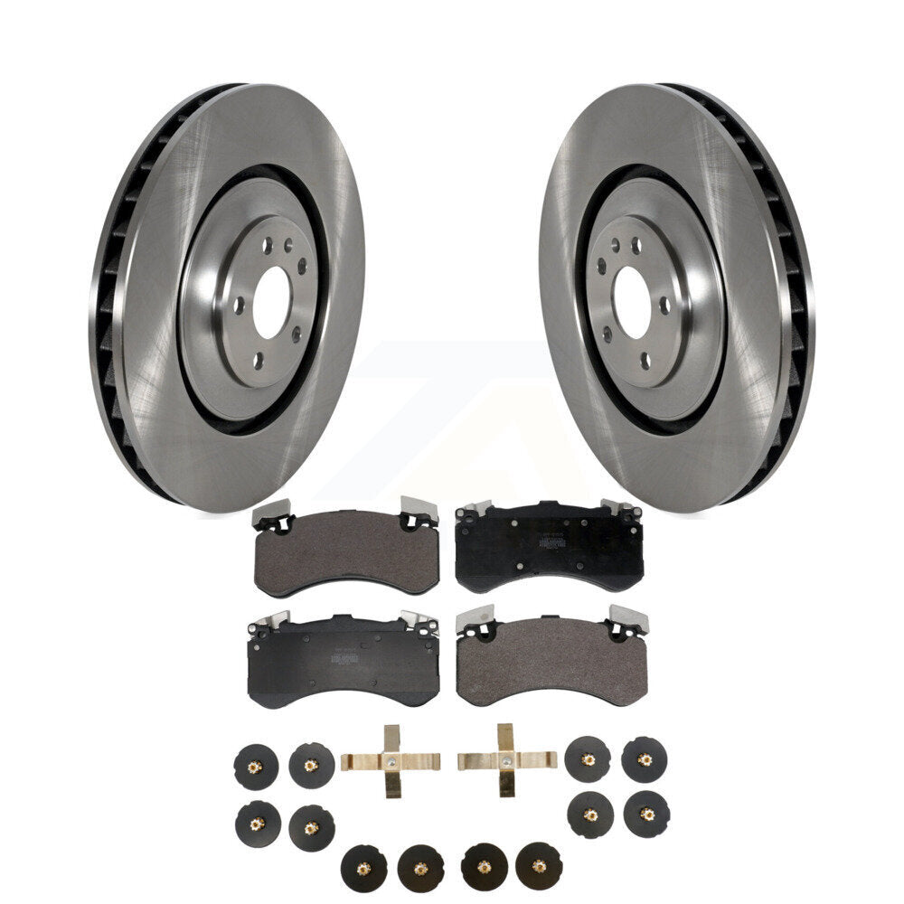 Kit de disques de frein à disque avant et plaquettes semi-métalliques pour Audi A8 Quattro S7 S8