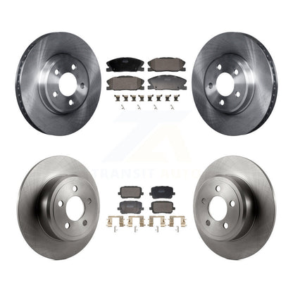 Kit de plaquettes de frein semi-métalliques pour rotors de frein avant et arrière, pour Dodge Charger RWD 14 avec 3.6