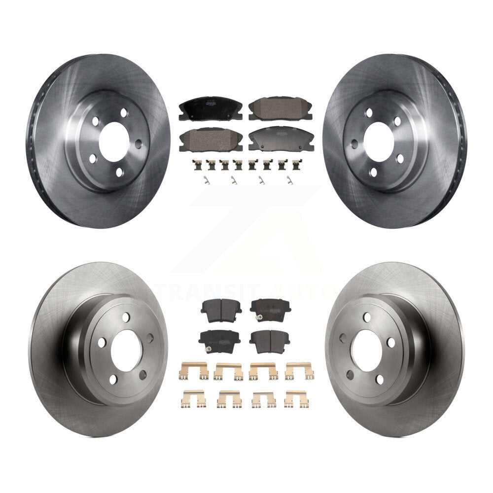 Kit de plaquettes de frein semi-métalliques pour rotors de frein avant et arrière, pour Dodge Charger RWD 14 avec 3.6