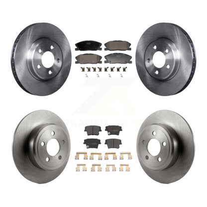 Kit de plaquettes de frein semi-métalliques pour rotors de frein avant et arrière, pour Dodge Charger RWD 14 avec 3.6