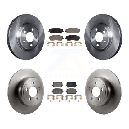 Kit de plaquettes de frein semi-métalliques pour rotors de frein avant et arrière, pour Dodge Charger RWD 14 avec 3.6