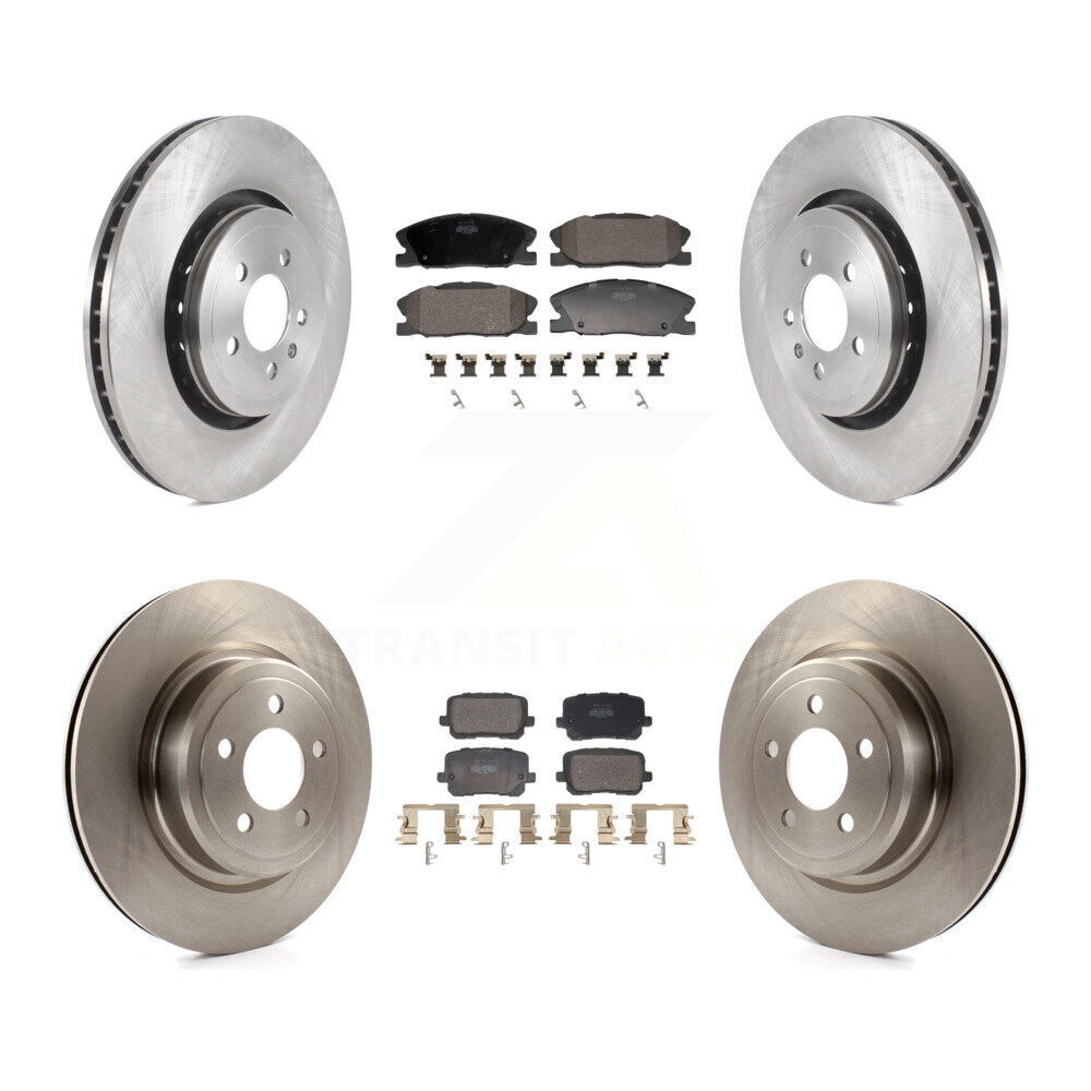 Kit de plaquettes de frein semi-métalliques pour rotors de frein avant et arrière, pour Dodge Charger Pursuit avec RW