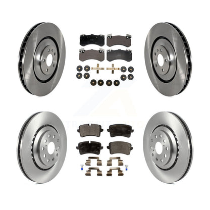 Kit de disques de frein à disque avant et arrière et plaquettes semi-métalliques pour Audi S7 S8