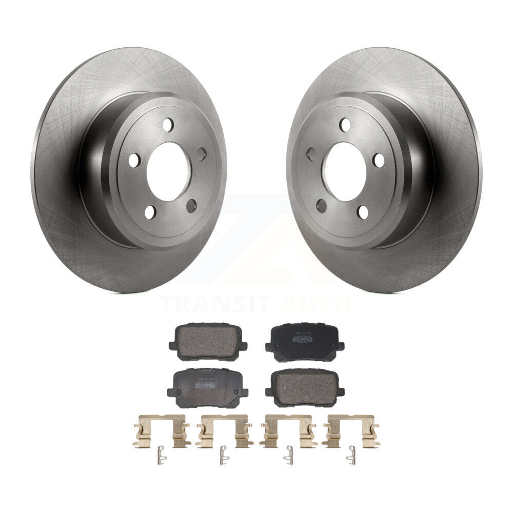 Kit de disques de frein à disque arrière et plaquettes semi-métalliques pour Dodge Charger K8F-103987