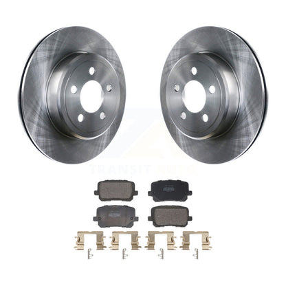 Kit de plaquettes semi-métalliques de rotor de frein arrière pour Dodge Charger RWD 2017-2018 avec 5.7