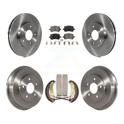 Rotors de frein à disque avant et arrière, plaquettes semi-métalliques et Kit de tambour pour Chevrolet HHR