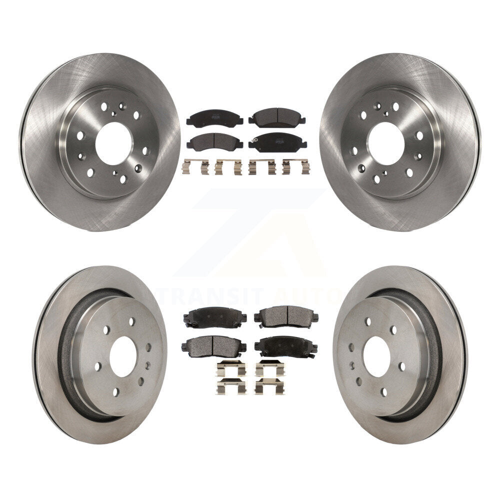Kit de rotors de frein à disque avant et arrière et plaquettes semi-métalliques pour Cadillac XTS
