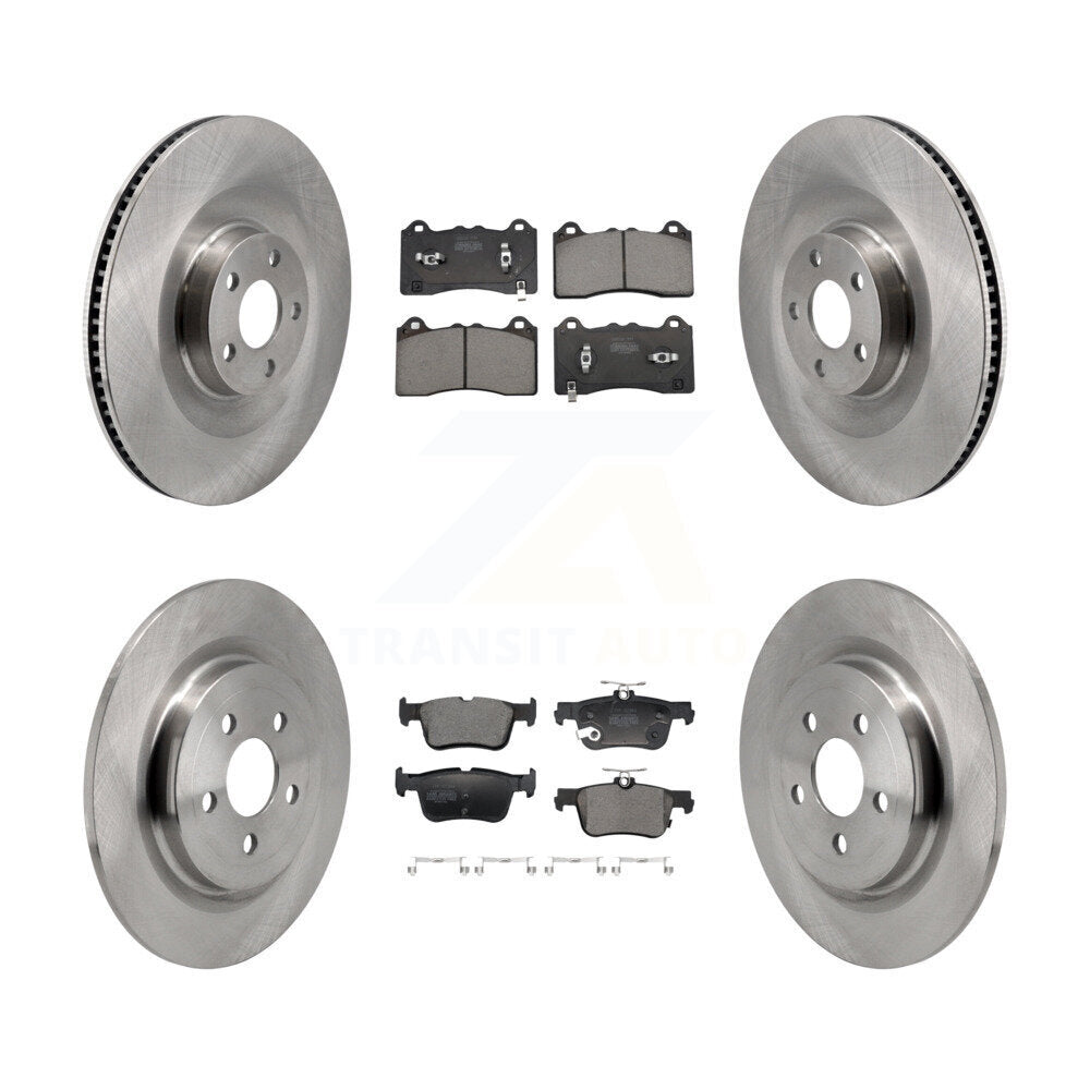 Kit de rotors de frein à disque avant et arrière et plaquettes semi-métalliques pour Ford Mustang Mach-E