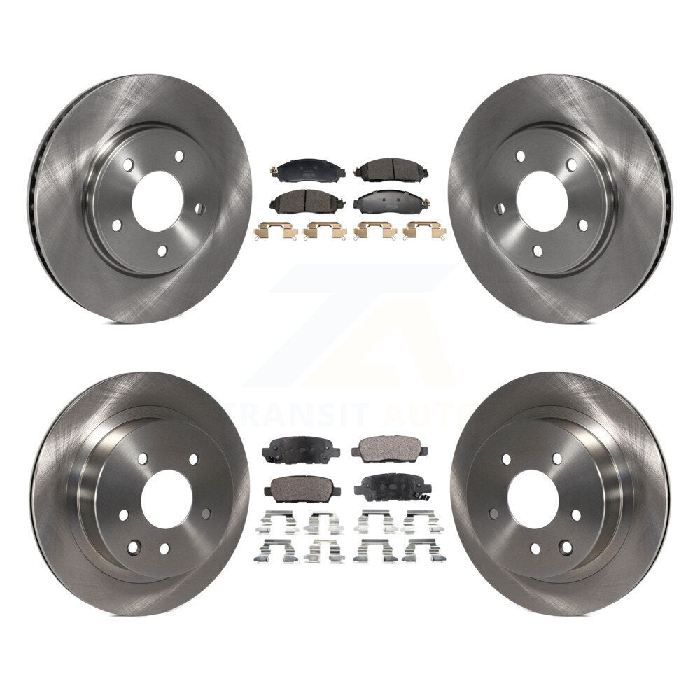 Kit de disques de frein à disque avant et arrière et plaquettes semi-métalliques pour Nissan LEAF