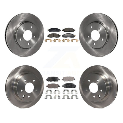 Kit de disques de frein à disque avant et arrière et plaquettes semi-métalliques pour Nissan LEAF