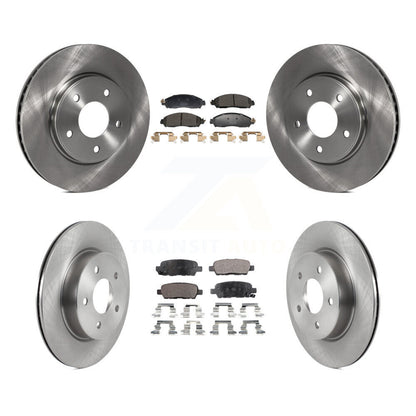 Kit de disques de frein à disque avant et arrière et plaquettes semi-métalliques pour Nissan LEAF S 2018