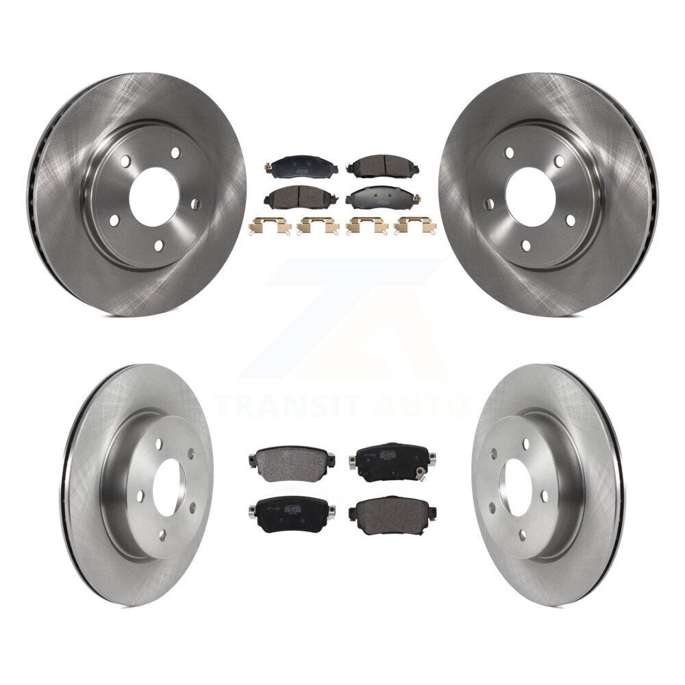Kit de disques de frein à disque avant et arrière et plaquettes semi-métalliques pour Nissan LEAF