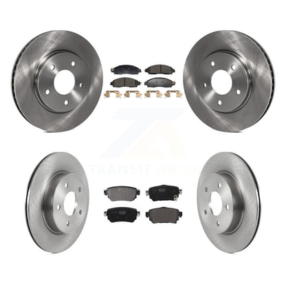 Kit de disques de frein à disque avant et arrière et plaquettes semi-métalliques pour Nissan LEAF