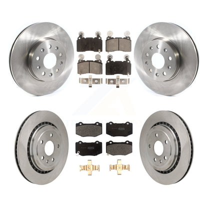 Kit de rotor de frein avant et arrière et plaquettes semi-métalliques pour Chevrolet Camaro SS avec 3.6