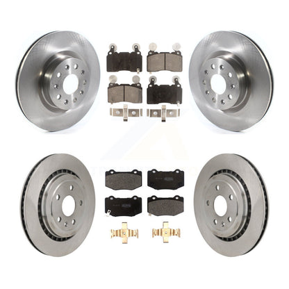 Kit de rotor de frein avant et arrière et plaquettes semi-métalliques pour Chevrolet Camaro SS avec 6.2