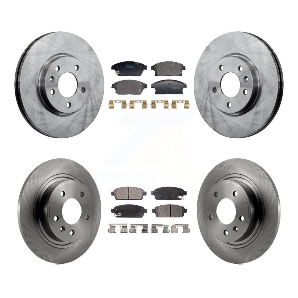 Rotors de frein avant et arrière et Kit de plaquettes semi-métalliques pour Chevrolet Cruze Buick Veran