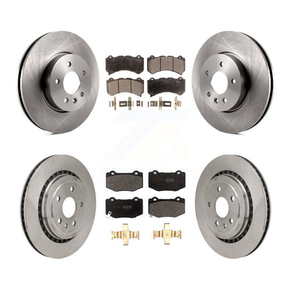 Kit de rotors de frein à disque avant et arrière et plaquettes semi-métalliques pour Cadillac ATS V