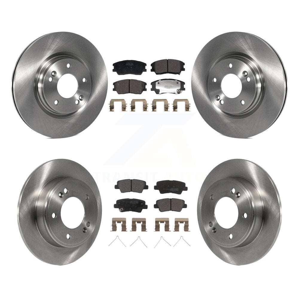Kit de disques de frein à disque avant et arrière et plaquettes semi-métalliques pour Kia Soul K8F-104022