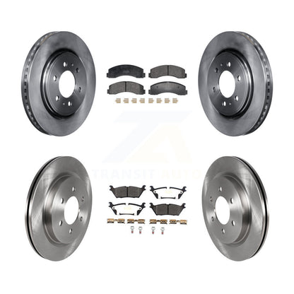 Kit de rotor de frein avant et arrière et plaquettes semi-métalliques pour Ford F-150 Expedition Lincol
