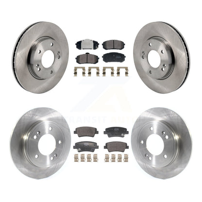 Kit de rotors de frein à disque avant et arrière et plaquettes semi-métalliques pour Hyundai Elantra