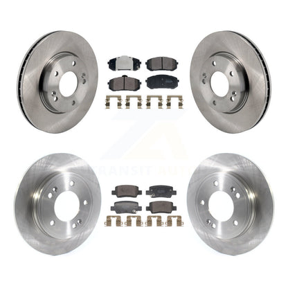 Kit de rotors de frein à disque avant et arrière et plaquettes semi-métalliques pour Hyundai Elantra