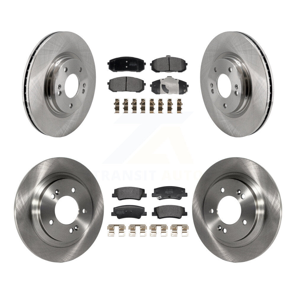Kit de rotor de frein avant et arrière et plaquettes semi-métalliques, pour Hyundai Sonata Kia Niro EV K